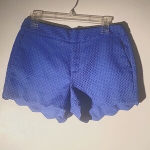 ELLE Royal Blue Indigo Bloom Shorts, Size: 6